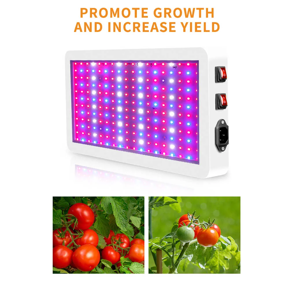 

Grow Light Waterproof Phytolamp Light 2000W LED Growth Lamp Red Blue LED Full Spectrum Plant Lighting For Indoor Herb Plant Lamp
