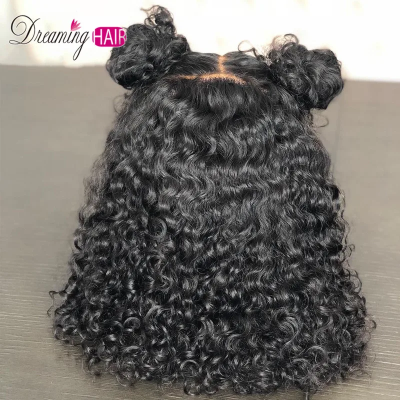 13X6 Jerry Curly Lace Front Human Hair Wigs With Baby Hair Brazilian Remy Hair Short Curly Bob Wigs For Women Pre-Plucked Wig