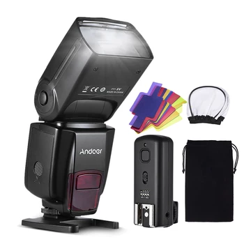 

Andoer AD560 IV Pro On-camera Speedlite Flash Light Flash Trigger Color Filters Diffuser Hot Shoe for Canon Nikon Sony Camera