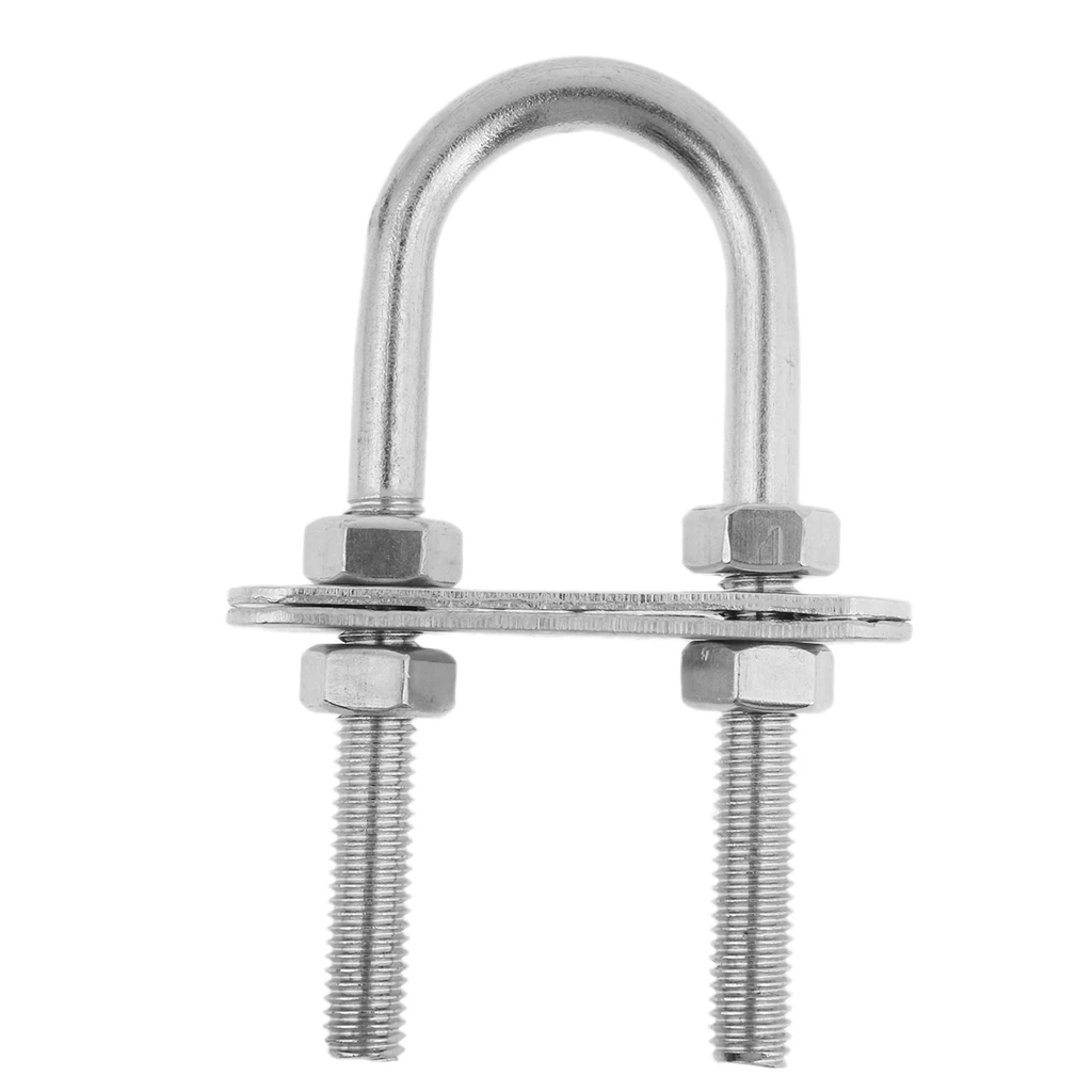 Stainless Steel Boat Marine Bow/Stern Eye Heavy Duty U-Bolt Rigging - 7*90mm