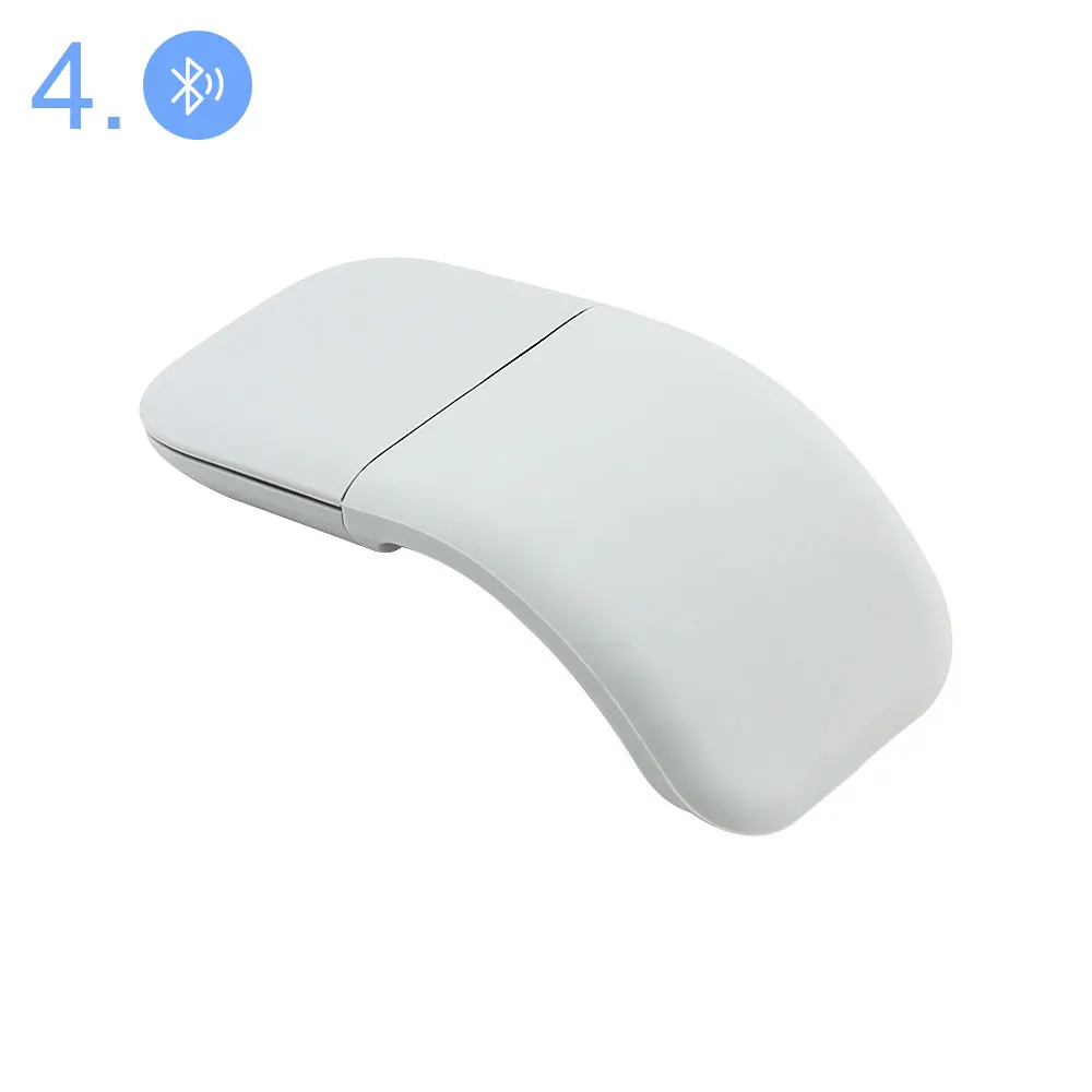 Mouse sem Fio Laser sem Fio Óptico para Microsoft Chuyi Bluetooth Silencioso Arco Toque Rolo Dobrável Ultra Fino Portátil - Imagem 2