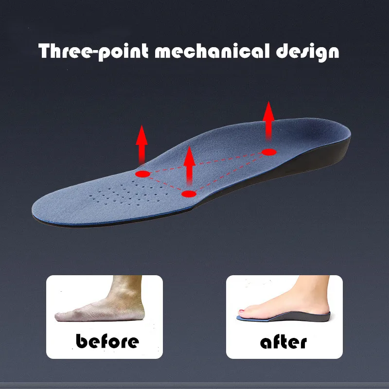 Arch Support Insole Feet Men Women Orthopedic Insoles Shoes Comfortable Shock-Absorbing Inserts Sport Running Shoe Sole