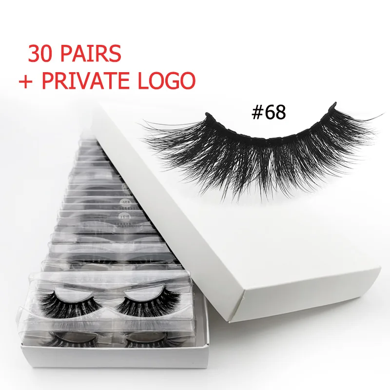 30 Pairs Eyelashes Bulk Eyelashes Wholesale 3d Mink Lashes Bulk Mink Eyelashes Natural Makeup False Eyelashes maquiagem cilios