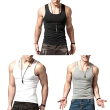 Мужской жилет без рукавов пуловер эластичный дышащий хлопок безрукавки спортивная одежда безрукавки для мужчин майка