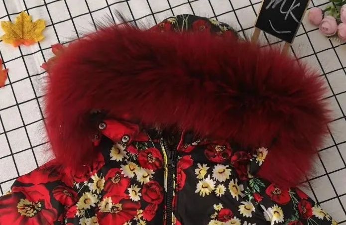 Black Florals Зимний женский комбинезон для девочек, боди из натурального меха, женский комбинезон, женские комбинезоны, верхняя одежда с капюшоном, M, L, XL, XXL - Цвет: Black Florals
