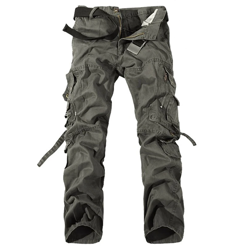 Military Cargo Pants Mens Trousers Overalls Casual Baggy Army Cargo Pants Men Plus Size Multi-pocket Tactical