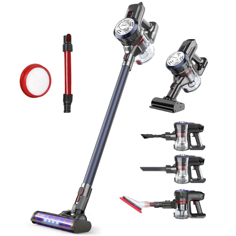 Dibea aspiradora de mano D18Pro 22Kpa, potente succión, ligera, con batería recargable y cepillo LED, inalámbrica|Aspiradoras| -