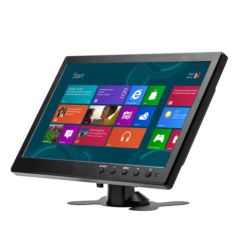 10 1 дюймов 1366x768 портативный монитор с VGA HDMI BNC USB вход для PS3/PS4 XBOX360 Raspberry Pi Windows 7 8
