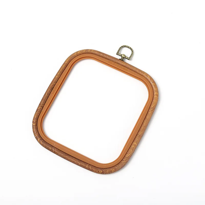 Embroidery Hoop Tool Rubber Imitate Wood Circle Bamboo Diy Art Craft Cross Stith Sewing Need work Flower Wreath