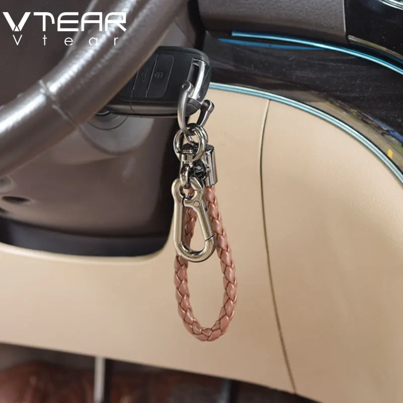 Vtear, универсальный автомобильный брелок, металлический брелок, держатель, пряжка, автомобильный стиль, автомобильные аксессуары для интерьера, украшение в подарок, авто