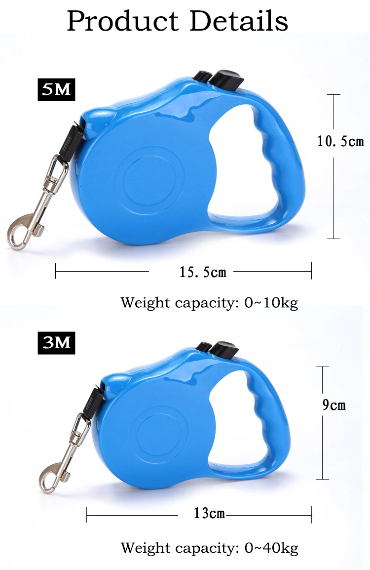 3/5 M автоматическая выдвижная собака поводок для домашних животных для выгула собак привести Расширение тягового каната для маленьких