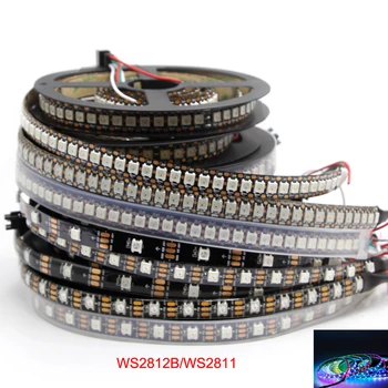 

1-5M WS2811 WS2812 WS282B LED pixel strip light Rgb Full color 5050 SMD Led strip ribbon flexible Addressable Digital LED tape