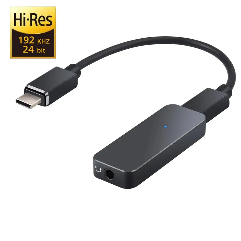 PROZOR DAC Converter Portable Headphone Amplifier For Type C to 3 5mm Headphone Adapter 192kHz USB C DAC Headphone Amplifier