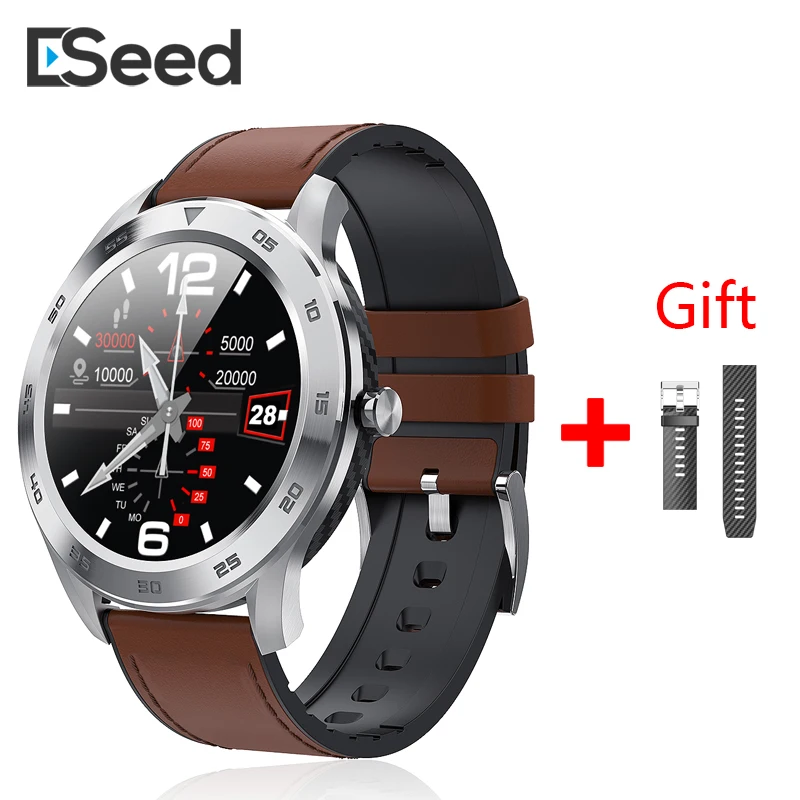 

Eseed DT98 smart watch ECG Heart rate watch Alloy case IP68 waterproof 300mah long standby watch weather for samsung smartwatch