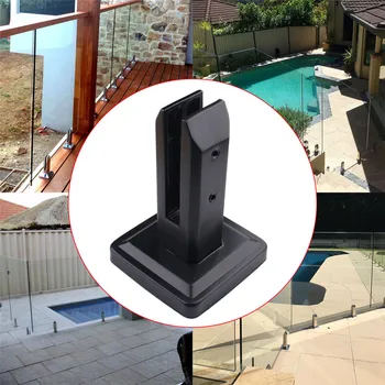 

304 Stainless Support Brackets Clip Stairs Glass Clamp Shelf Fence Pool Balcony Floor Standing Home Stainless Steel Fixed Railin