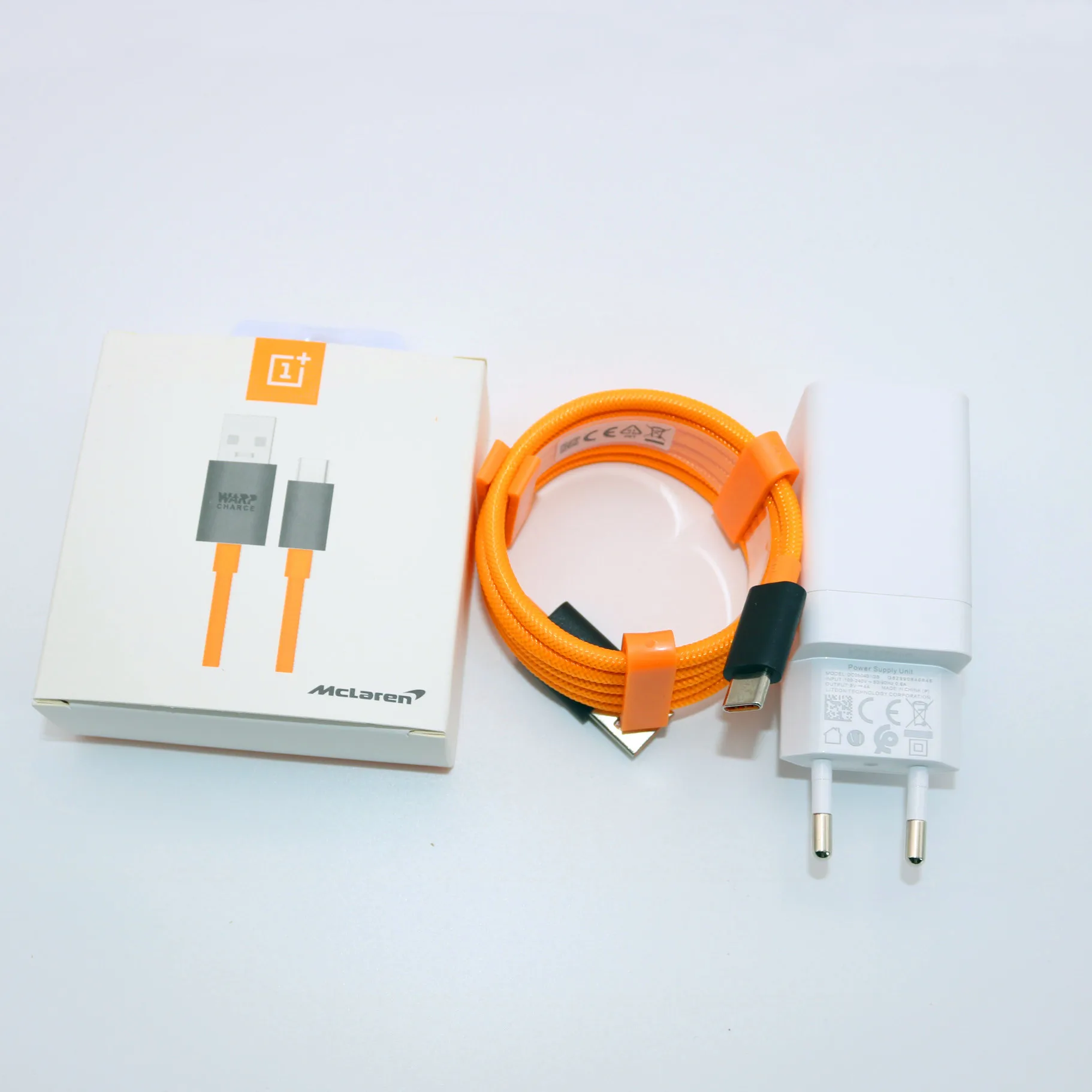 EU Charger set Oneplus 7 6T 5V4A Dash зарядное устройство Тип C mlaren деформационный кабель 6A Быстрая зарядка для OnePlus 7 6T 6 5 5T 3T - Тип штекера: EU Charger set