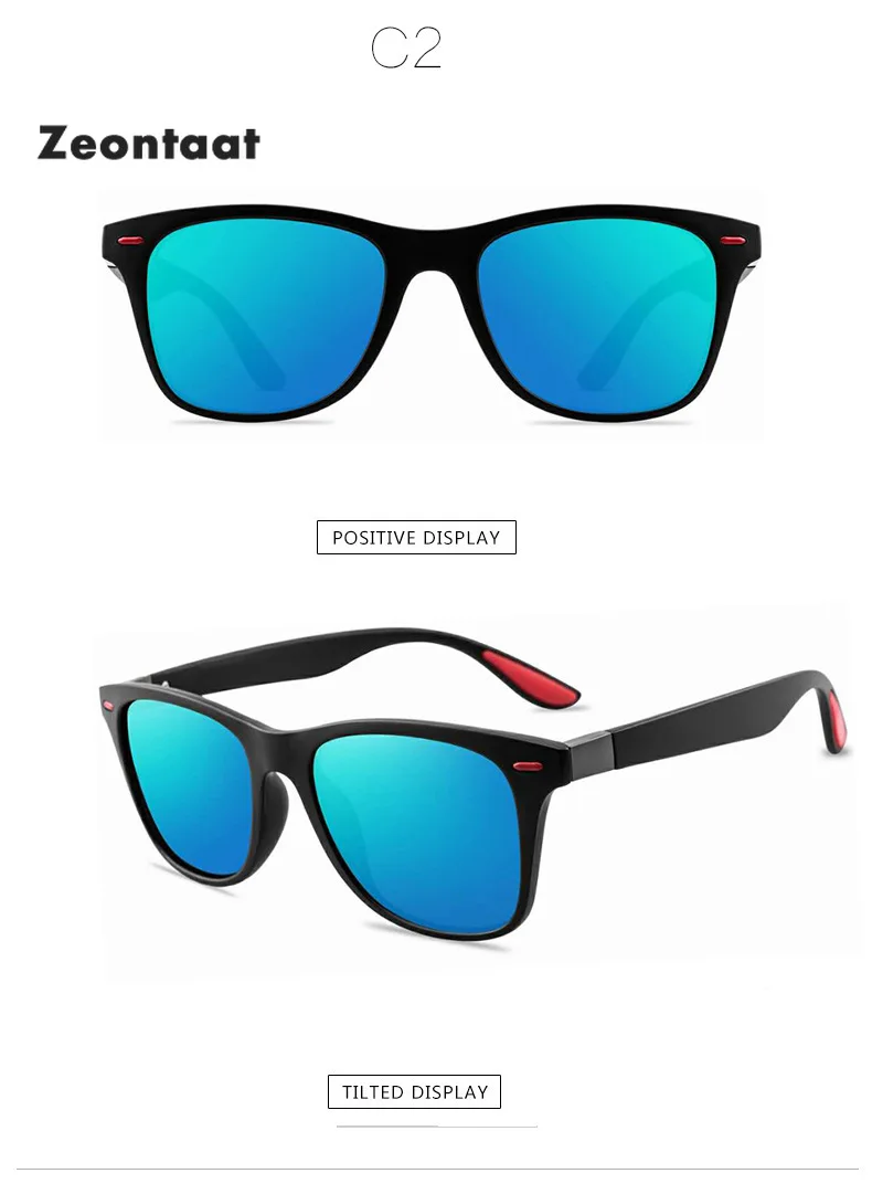 Zeontaat новые Квадратные Солнцезащитные очки мужские Поляризованные Солнцезащитные очки Ретро винтажные очки женские модные UV400 очки для вождения