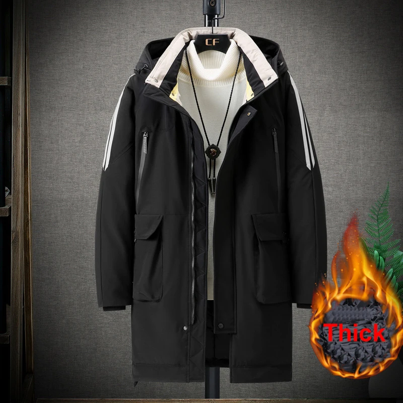 Plus Size 11XL 10XL Parkas Winter Thick Jackets Men Fashion Parka Warm Long Jacket Coats Male Outdoor Outerwear Big Size Coat 2