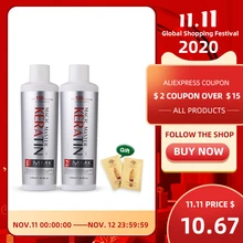 120ml libre formol kératine noix de coco odeur traitement des cheveux naturel + 120ml shampooing purifiant redressant pour les cheveux 