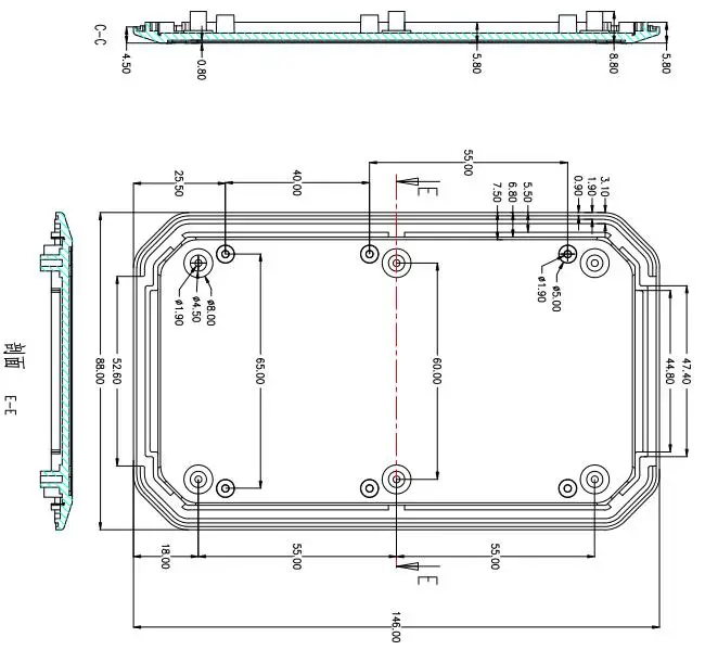 szomk handheld plastic box for electronics instrument housing plastic enclosure for pcb design junction box device project box (30)