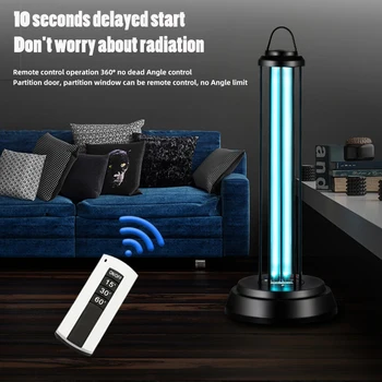 

38W UVC Germicidal Light sterilization lamp UV Disinfection Lamp Quartz Sterilizer Remote Control Timer Home Ultraviolet Lamps