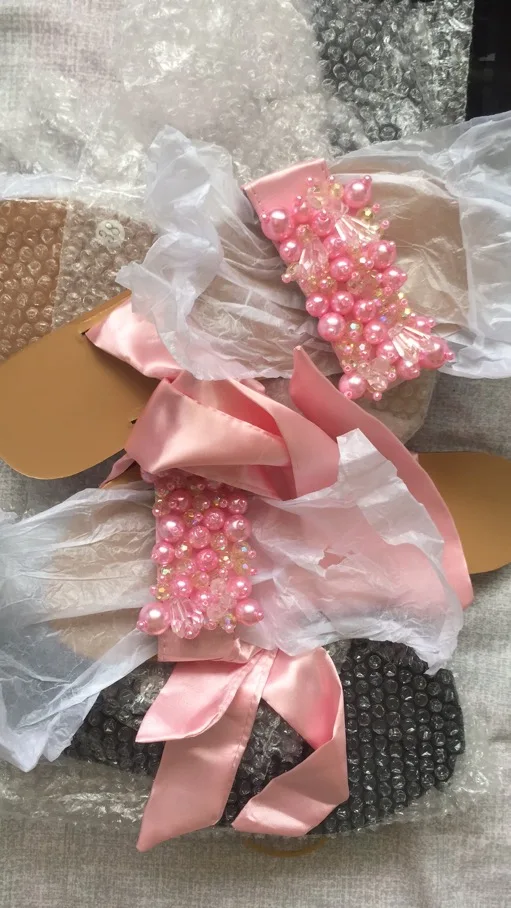 HKXN-2020-Summer-Women-Flat-Sandals-Pearl-Ankle-Strap-Women-s-Shoes-Casual-Comfort-Beach-Shoes