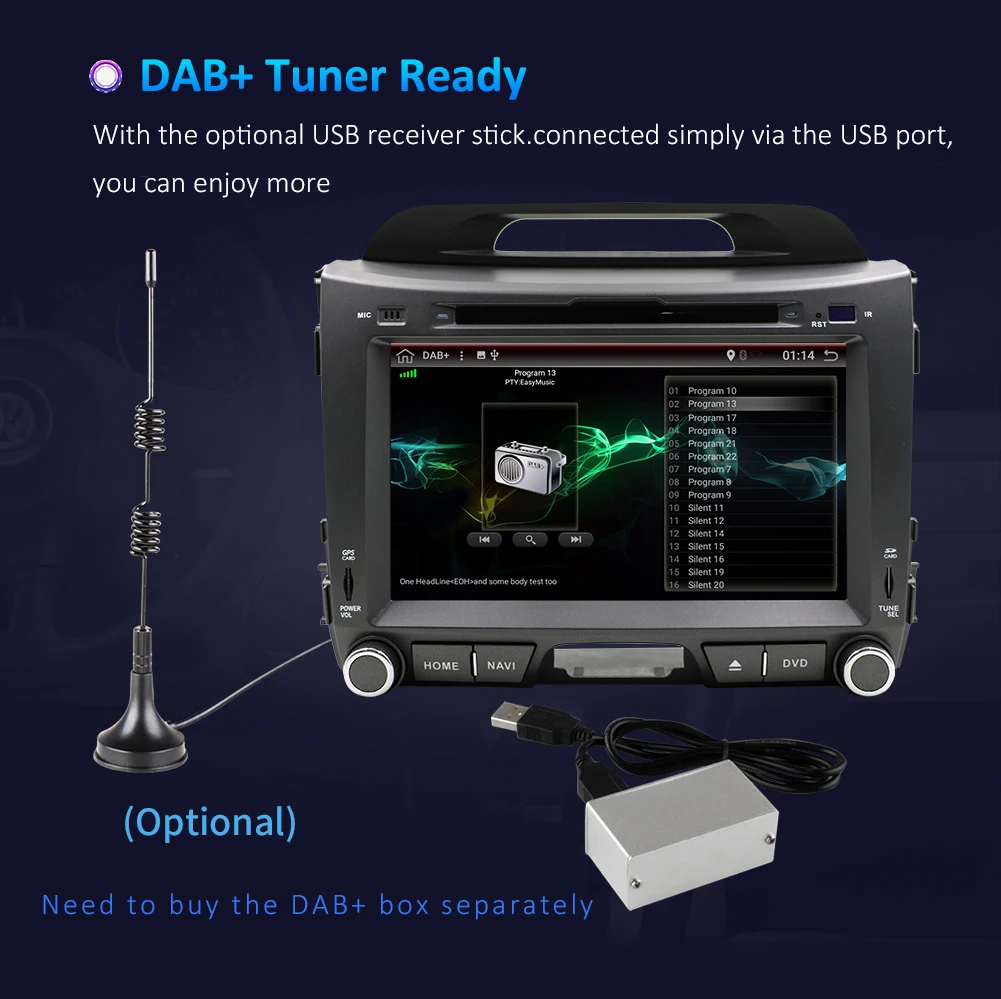 Top Car Android 9.0 2 din car multimedia player car dvd for KIA sportage 2011 2012 2013 2014 2015 headunit gps navigation Radio 13