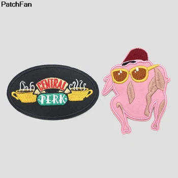 

100pcs A0206 Friends Iron on Patch Clothing diy Embroidered Sewing Applique Sew On Patches Fabric Apparel Patchwork