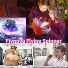 

Flynova Flying Spinner Mini UFO Drone Hand Operated Flyorb Light Fly Fidget Toys For Children Kids Adult Christmas Birthday Gift