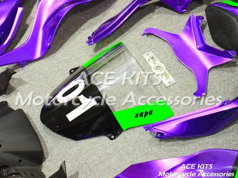 Мотоциклетный обтекатель abs, пригодный для kawasaki Ninja ZX6R 636 2013 корпусные детали пресс-форм ACEKITS Магазин № 0197