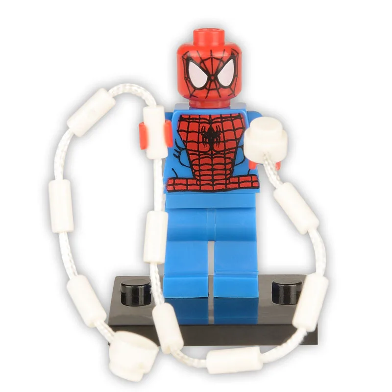 Для Marvel «Человек-паук», «Человек-паук»; далеко от дома с антискользящим покрытием; Venom бойню гриф паук Гвен человеком, Мстители, строительные блоки, игрушки Фигурки - Цвет: Фиолетовый