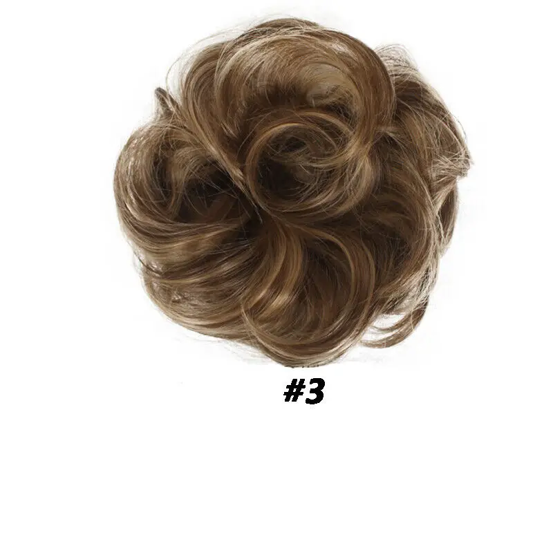 Модные настоящие натуральные кудрявые грязные пучки волос кусок резинки для наращивания волос для человеческих 10 стилей - Цвет: 3