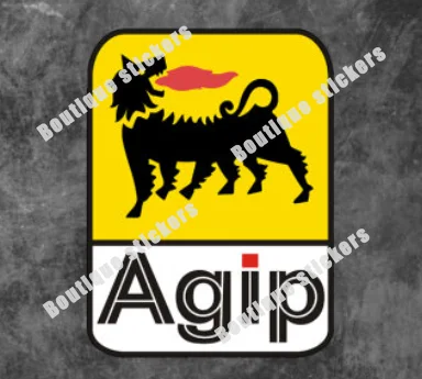 Set of  6 Agip stickers 