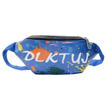 Детские сумки через плечо с буквенным принтом на молнии, кожаная сумка-тоут, Женская поясная сумка-мессенджер, кошелек для монет, мобильный чехол, нагрудная сумка