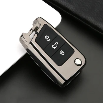 

Car Key Cover Case For Volkswagen VW Polo Tiguan Jetta Golf 5 6 7 MK5 MK6 MK7 Bora Skoda Fabia Octavia 2 3 A5 A7 Seat Leon FR 2