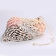Многоразовые продукты сумки моющиеся шнурок сетки продуктовые сумки для овощей фруктов покупки FEA889