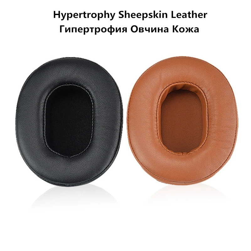 Soft Sheepskin Leather Foam Ear Pads Cushions for Audio Technica ATH MSR7 M40 M50X Headphones High Quality Hypertrophy Ear pad