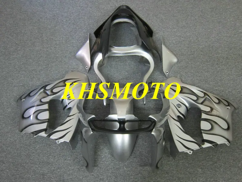 Motorcycle Injection Mold for KAWASAKI Ninja ZX9R 00 01 ZX 9R 2000 2001 zx9r ABS Silver black Fairings set+gifts KV54 | Автомобили и