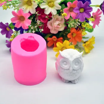 

1pcs 3D Owl Silicone Molds Bakeware Cake Decorating Tools Mousse Chocolate Dessert Fandent Ice Cube Mold