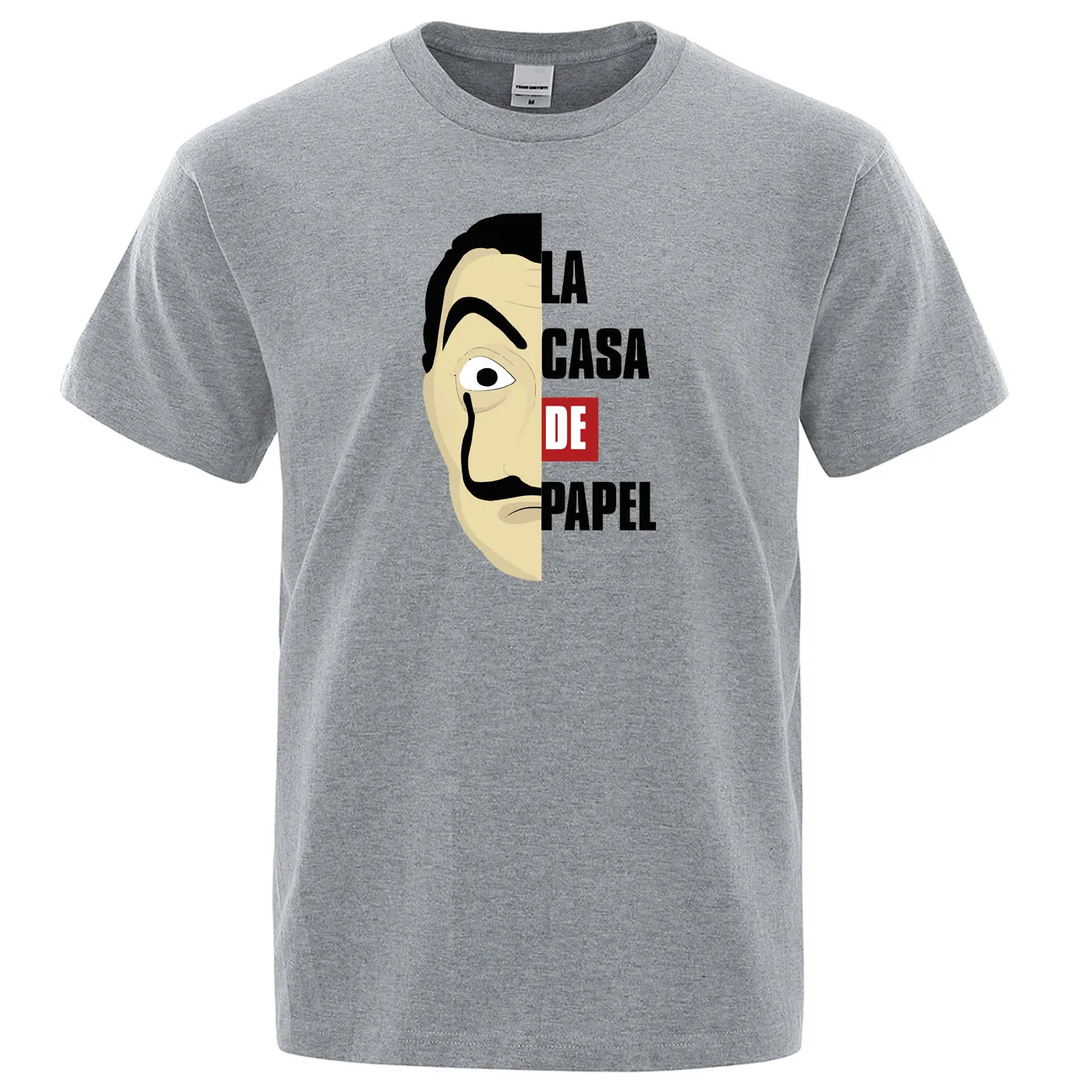 Salvador Dali La Casa De Papel футболка костюм и лицо Футболка The House Of paper Топы Мужская Летняя Повседневная мужская футболка с коротким рукавом