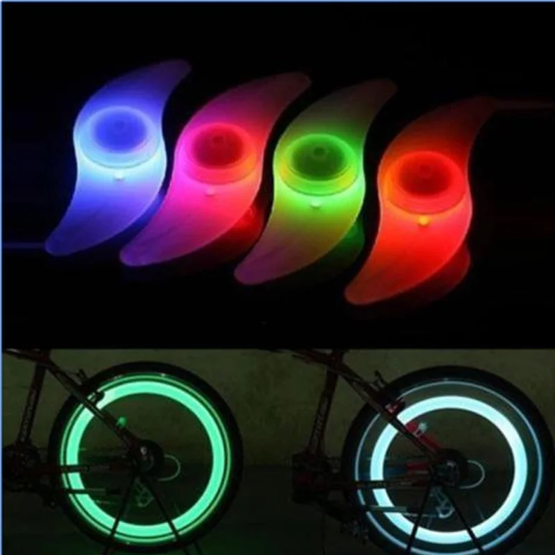 4 цвета велосипед свет спица велосипедного колеса многоцветный тонкая проволока шины светодиодный фонарь для велосипеда Аксессуары для велосипеда безопасное оборудование