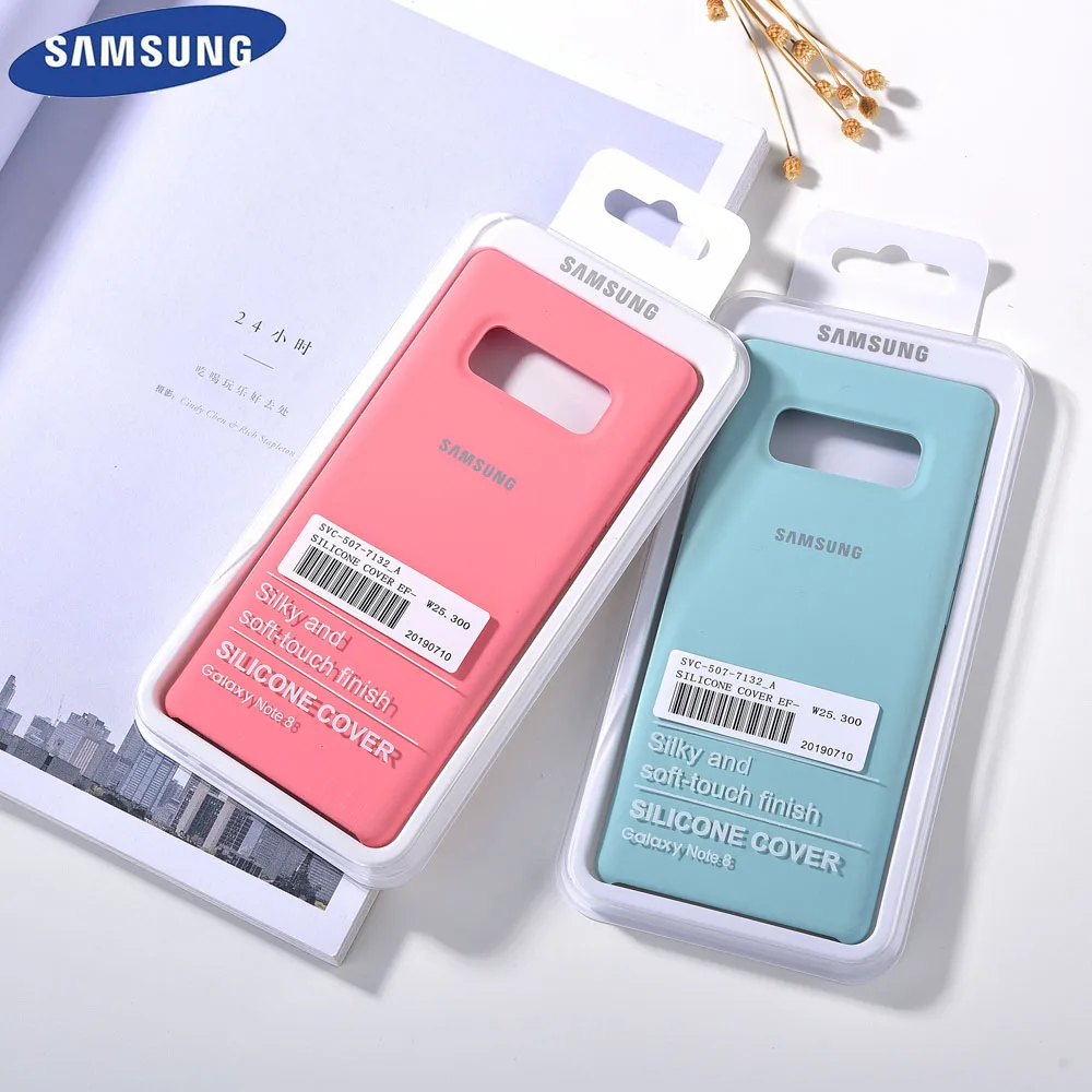 

Original Note8 Liquid Silicone Case Soft-Touch Silky Finish Protective Cover For Samsung Galaxy Note 8 With Box