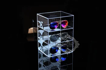 

Acrylic Sunglasses Rack Glasses Holder Display Stand Glass Shelf Eyeglasses Holder