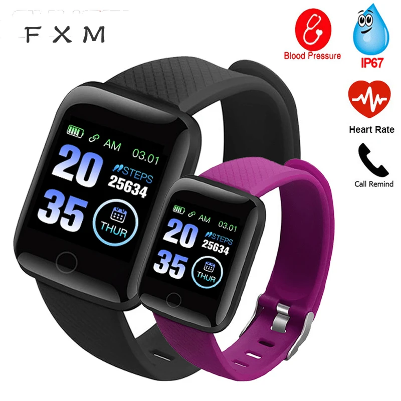 

Digital Wristwatches Smart Watch Color LCD Screen Heart Rate Monitor Blood Pressure Blood Oxygen Fitness Tracker Sport Wristband