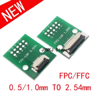 FPC/FFC adaptör panosu 0.5/1.0MM için 2.54MM lehimli konektörü 5/6/8/10/12/14/16/20/26/3040/50/60 Pin