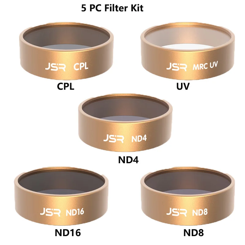 5 PC KIT Фильтр камеры для Xiaomi Fimi X8 SE CPL UV Star ND 4 8 16 32 фильтры нейтральной плотности для Fimi X8 SE аксессуары для дрона - Цвет: 5 PC KIT