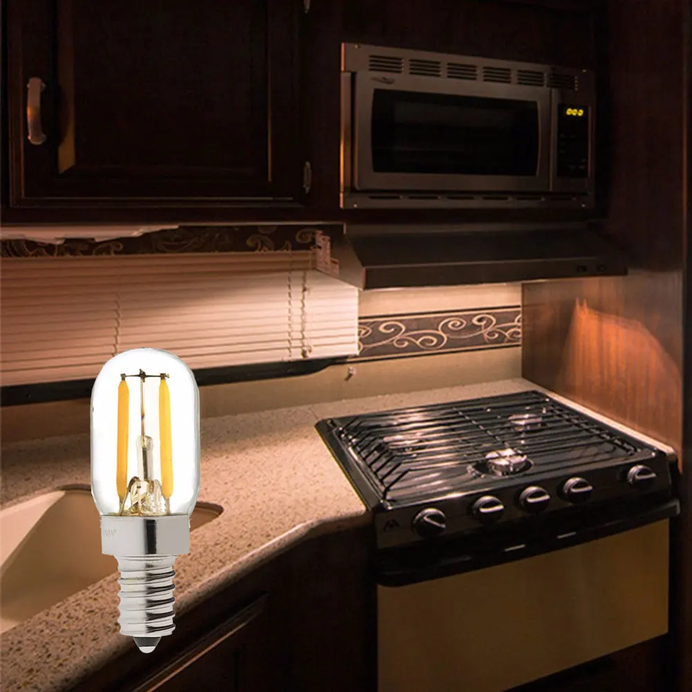 С регулируемой яркостью C7 T20 E14 светодиодный лампы E12 110V 220V 0,5 Вт 1 2 Вт Светодиодный светильник светодиодный Лампа накаливания Эдисона ночной Светильник Люстра светодиодный лампы для дома