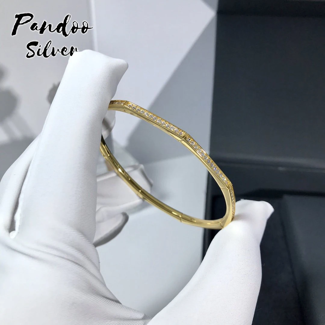 Модный шарм из стерлингового серебра копия 1:1 унисекс желтое серебро
