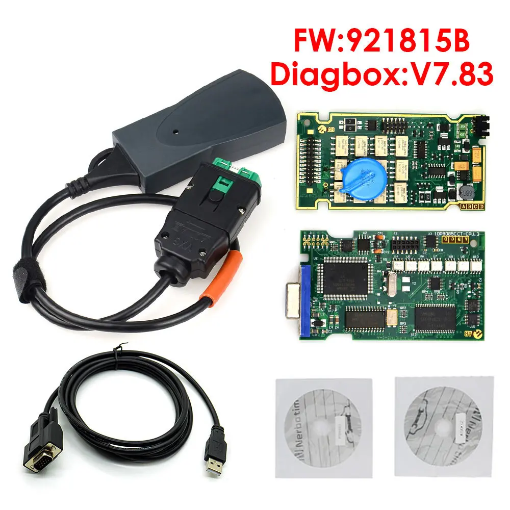 Lexia 3 PP2000 полный чип Diagbox V7.83 с прошивкой 921815C Lexia3 V48/V25 для Citroen для Pe-ugeot OBDII диагностический инструмент - Цвет: Белый