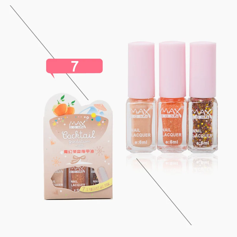 1 Набор для полировки ногтей DIY Art Gradient длительный нетоксичный модный макияж для женщин JS11 - Цвет: 7